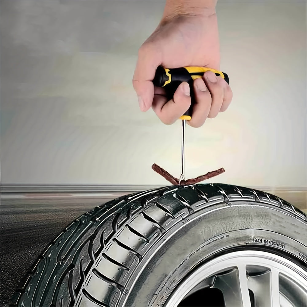 Universal Tire Repair Kit - Quick Plug Fix for Cars, Trucks, and RVs