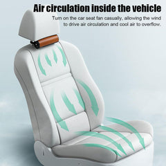 Car Interior Rear Headrest Fan USB Plug In Car Seat Noise Creative Low Power To Seat Car Wind Fan Rear Summer Car Fan - KinglyDay