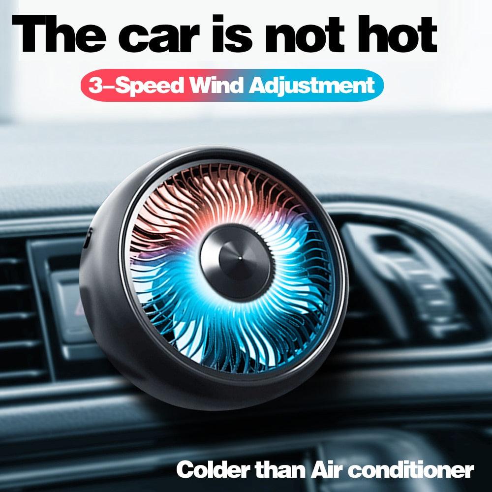 Car Fan Multi-Function Mini Car Fan Cooler Car 360 Degree Rotating Cooling Fan Electric Car Circulator 12-24v 3 Speed Car Cooler - KinglyDay