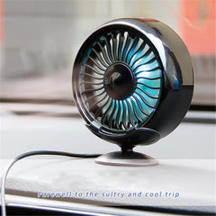 Car Fan Multi-Function Mini Car Fan Cooler Car 360 Degree Rotating Cooling Fan Electric Car Circulator 12-24v 3 Speed Car Cooler - KinglyDay