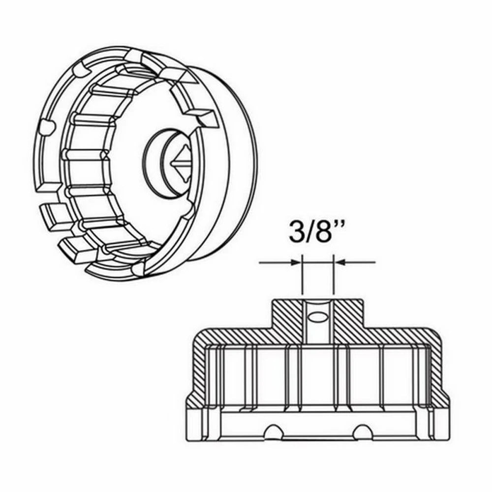 Oil Filter Wrench For Toyota & Lexus 4 Cylinder Prius Matrix Rav4 Auris Corolla Highlander Avalon Camry Scion TC- Super