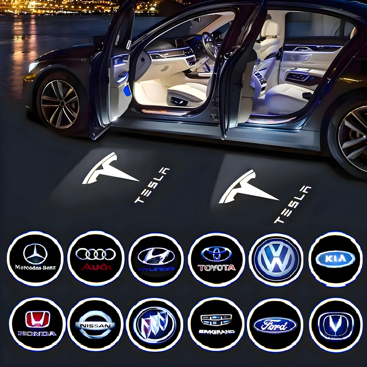 3D Wireless Laser Car Door Logo Projector Light