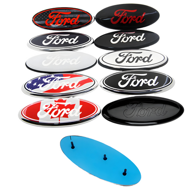9 Zoll Ford Logo Kühlergrill Emblem mit Pins | 2PCS