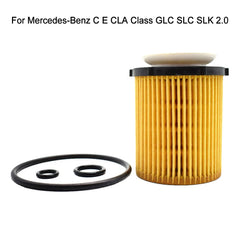 For Mercedes-Benz CE CLA-Class GLC SLC SLK 2.0 OM270 & OM274 Petrol Engine Auto Oil Filter A2701800109 For NISSAN 15208-HG00D