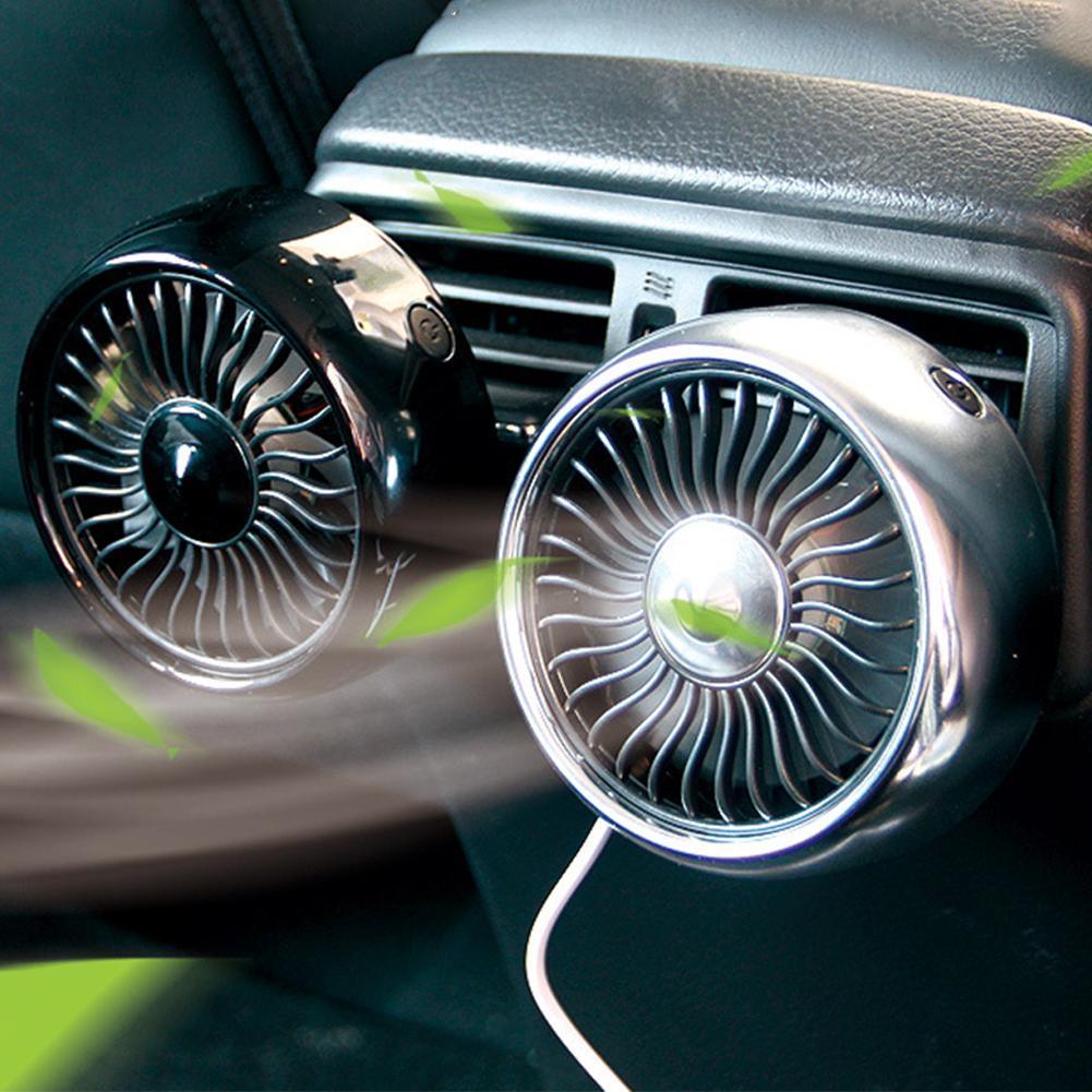 Car Fan Multi-Function Mini Car Fan Cooler Car 360 Degree Rotating Cooling Fan Electric Car Circulator 12-24v 3 Speed Car Cooler - KinglyDay