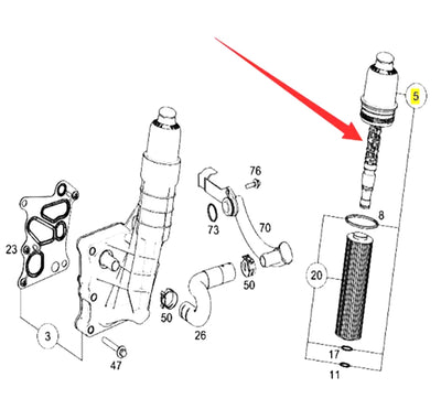 Chapeau de couverture de logement de filtre à huile d'OEM A2711800338 2711800338 adapté pour le benz C204 W204 S204 W204 W204 A207 C207 S212 R172 de Mercedes