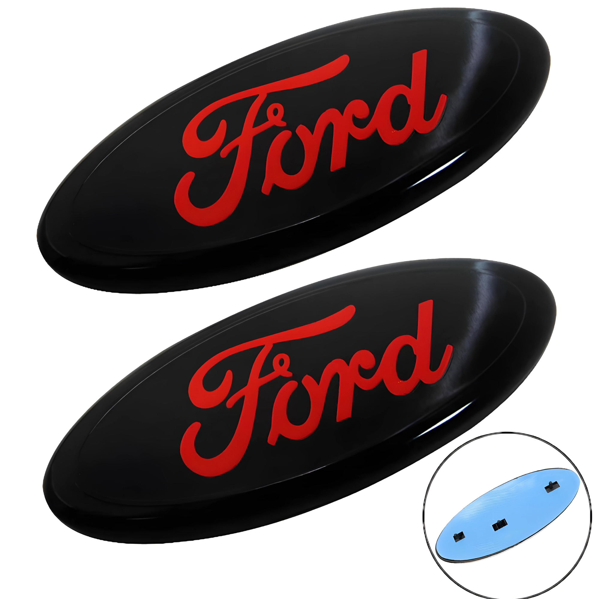 9 inch Ford Logo Grille Emblem with Pins | 2PCS