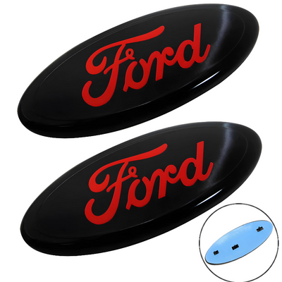 9 Zoll Ford Logo Kühlergrill Emblem mit Pins | 2PCS