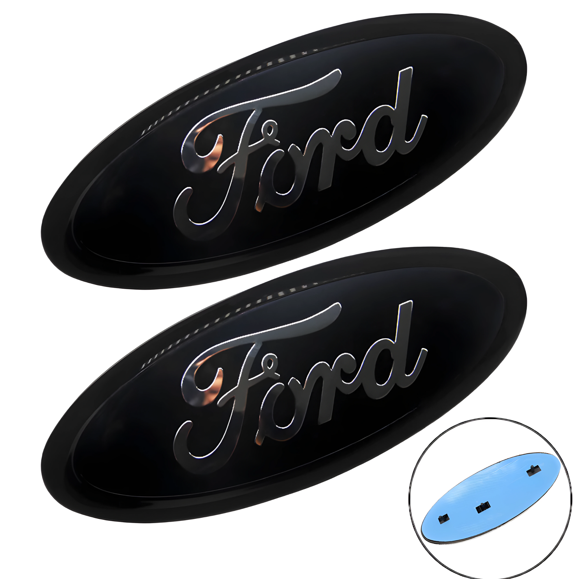 9 inch Ford Logo Grille Emblem with Pins | 2PCS