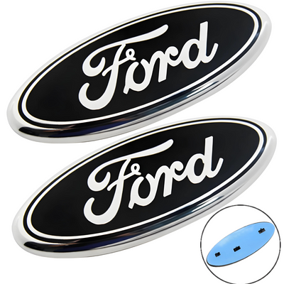 9 Zoll Ford Logo Kühlergrill Emblem mit Pins | 2PCS