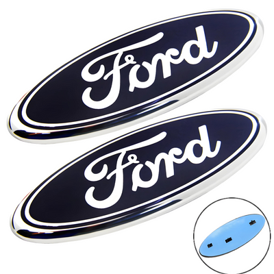 9 Zoll Ford Logo Kühlergrill Emblem mit Pins | 2PCS