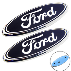 9 inch Ford Logo Grille Emblem with Pins | 2PCS