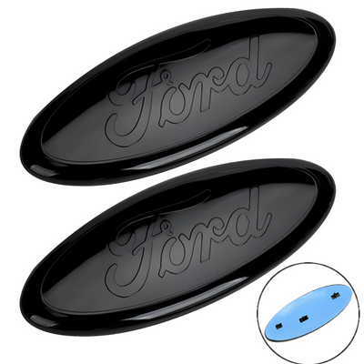 9 Zoll Ford Logo Kühlergrill Emblem mit Pins | 2PCS