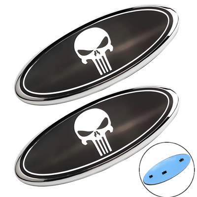 9 Zoll Ford Logo Kühlergrill Emblem mit Pins | 2PCS