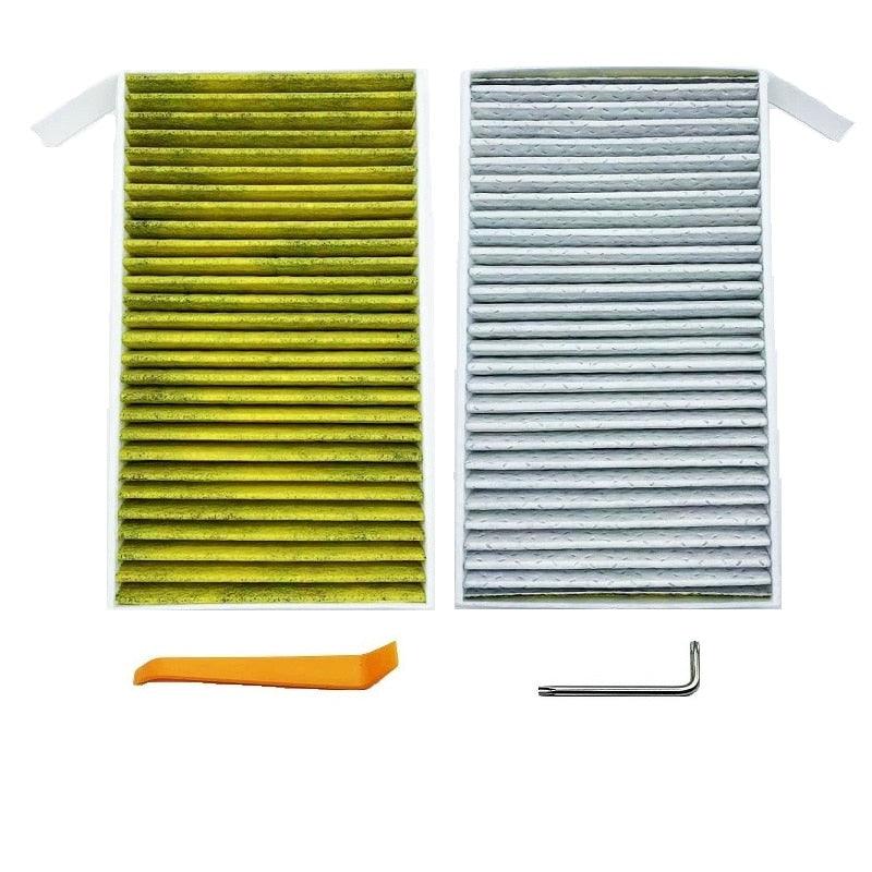 Kinglyday Advanced HEPA Activated Carbon Air Filter Replacement Kit for Tesla Model 3/Y - Ensures Hygienic Protection & Fresh Air - KinglyDay