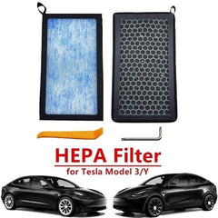 Kinglyday Advanced HEPA Activated Carbon Air Filter Replacement Kit for Tesla Model 3/Y - Ensures Hygienic Protection & Fresh Air - KinglyDay