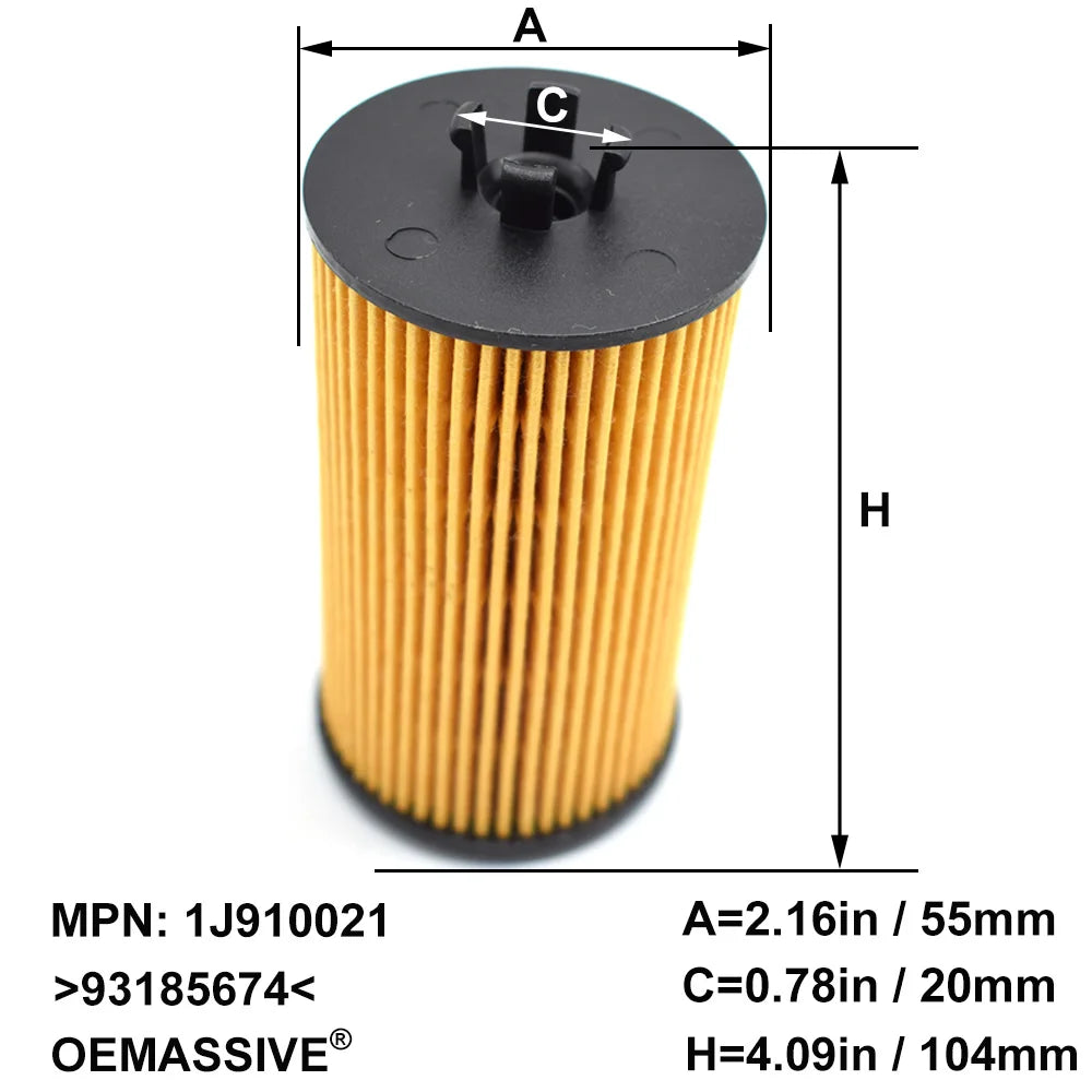 Oil Filter 93185674 For Buick Cascada Chevrolet Aveo GMC Canyon Pontiac G3 Opel Adam Suzuki Wagon R Fiat Croma Vauxhall Saab