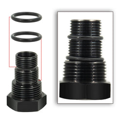 Universal Auto Oil Filter Threaded Adapter 1/2"-28 or 5/8"-24 NPT Auto Aluminum Alloy Suppressor Oil Filter Adaptor