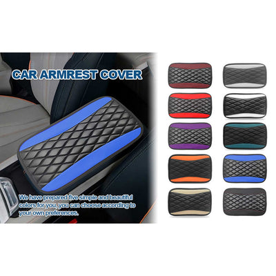 Car Center Console Cover, Universal Leather Waterproof Armrest Seat Box Cover Protector, Comfortable Car Decor Accessories Fit for Most Cars, Vehicles, SUVs