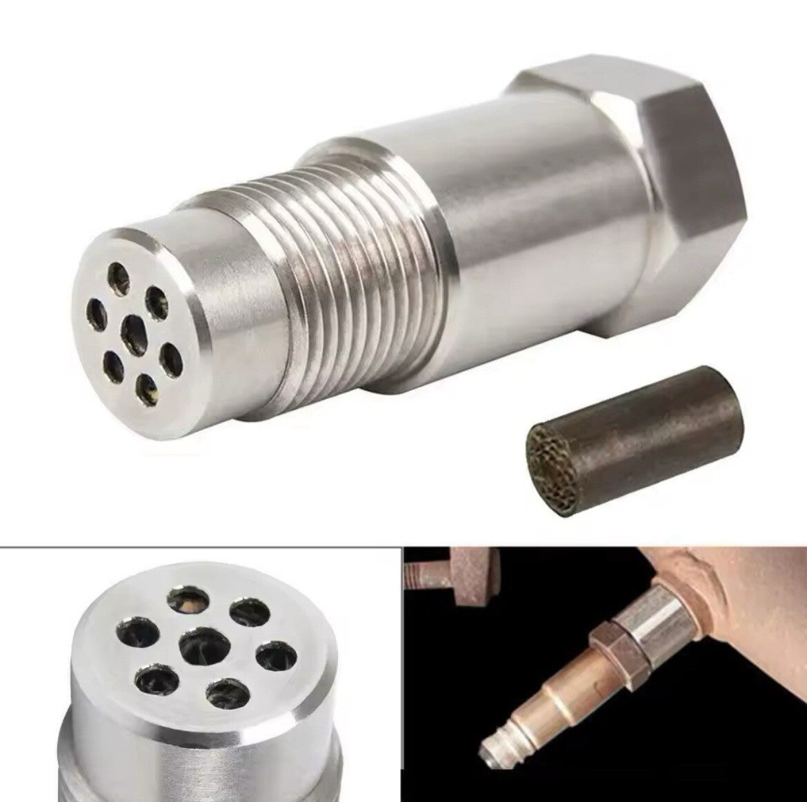 O2 02 Oxygen Sensor Weld In On Bungs & Plugs M18 X 1.5 Threaded Fitting