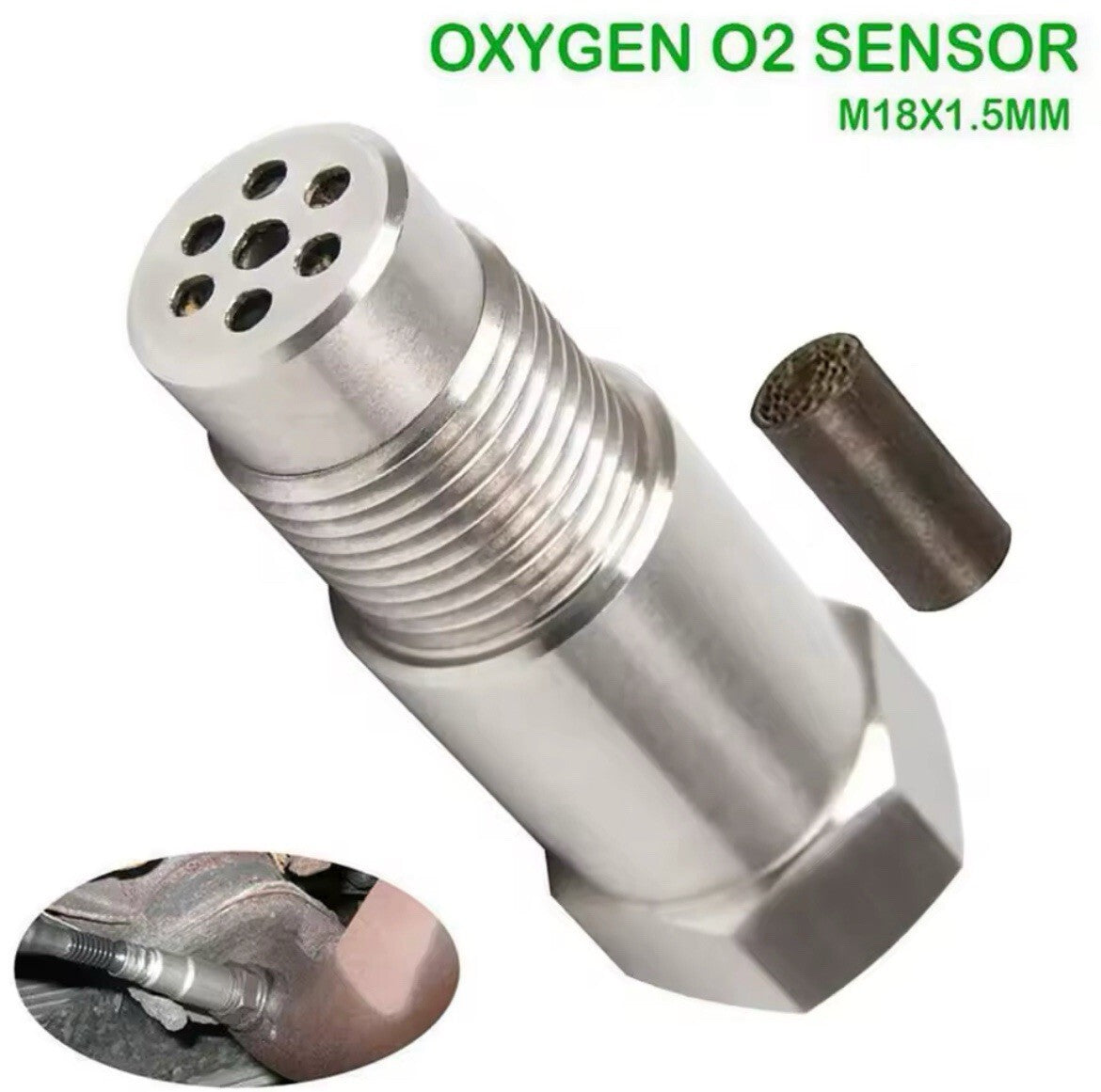 O2 02 Oxygen Sensor Weld In On Bungs & Plugs M18 X 1.5 Threaded Fitting