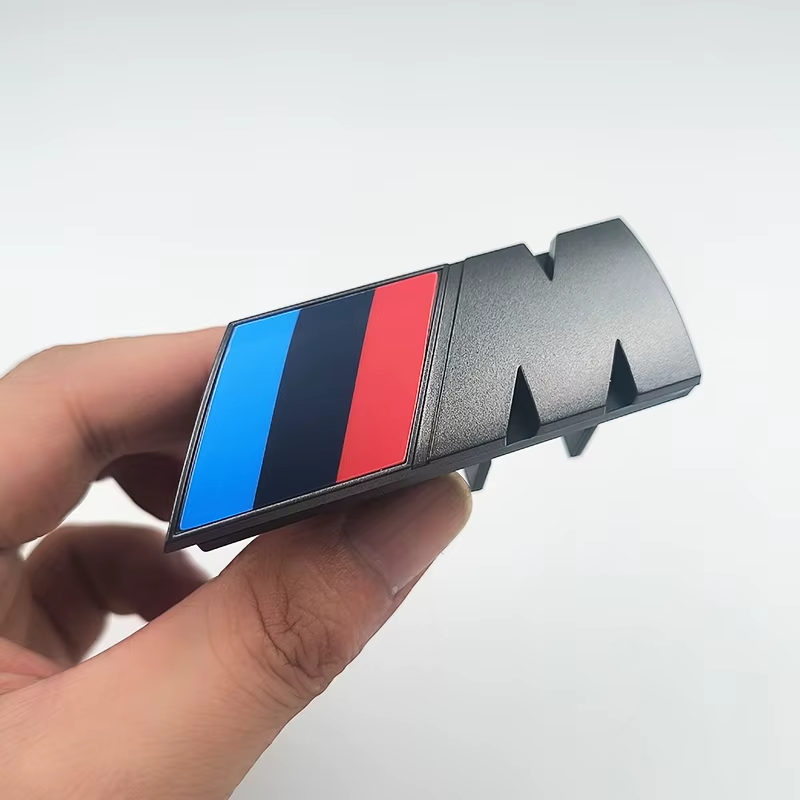 For BMW M Badge X1 X2 X3 X4 X5 X6 F48 G01 E46 3D Car Front Grille Badge Emblem