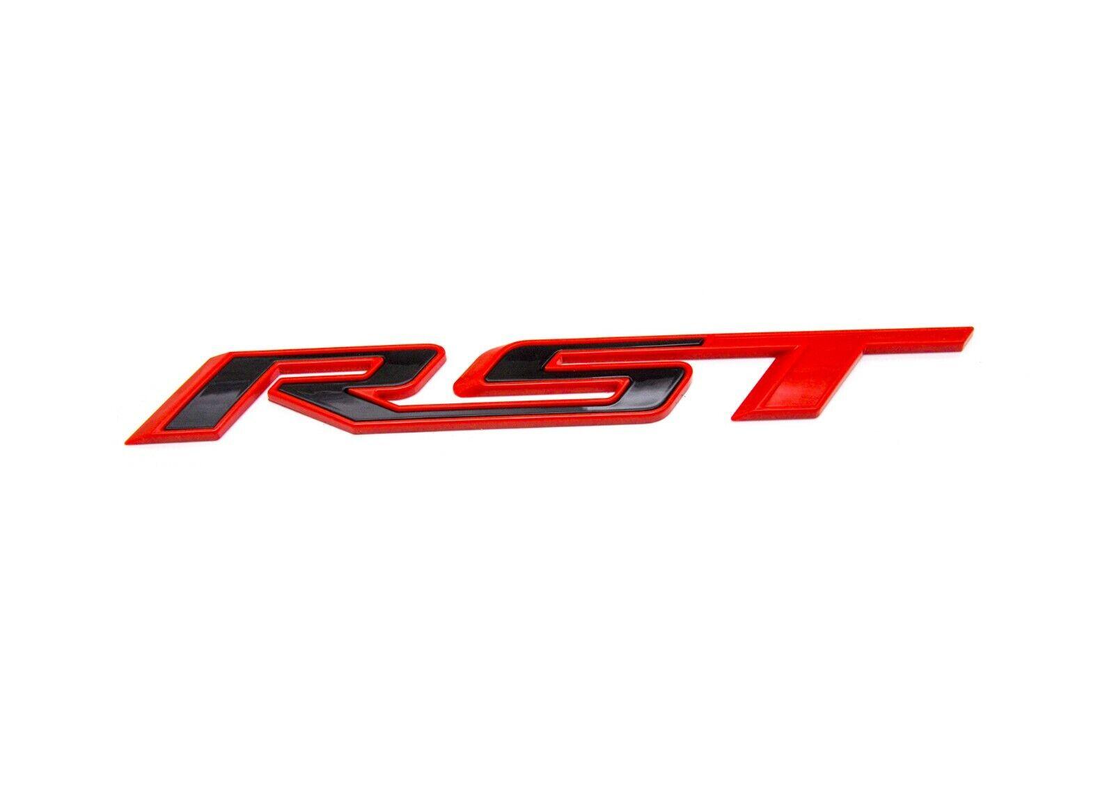 Black Red RST Tailgate Emblem OEM GM Chevrolet Silverado Tahoe Yukon SUV - KinglyDay