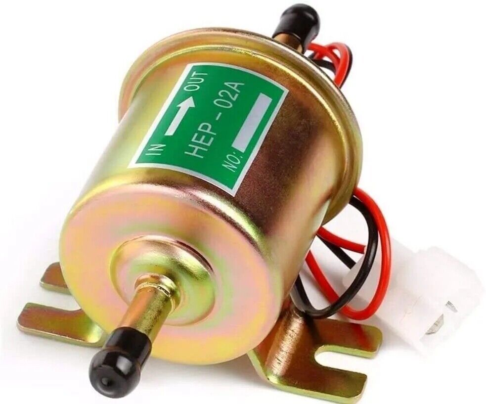 2 Packs 12V Electric Fuel Pump HEP-02A Universal Inline Low Pressure Gas Diesel