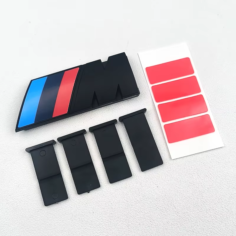 For BMW M Badge X1 X2 X3 X4 X5 X6 F48 G01 E46 3D Car Front Grille Badge Emblem