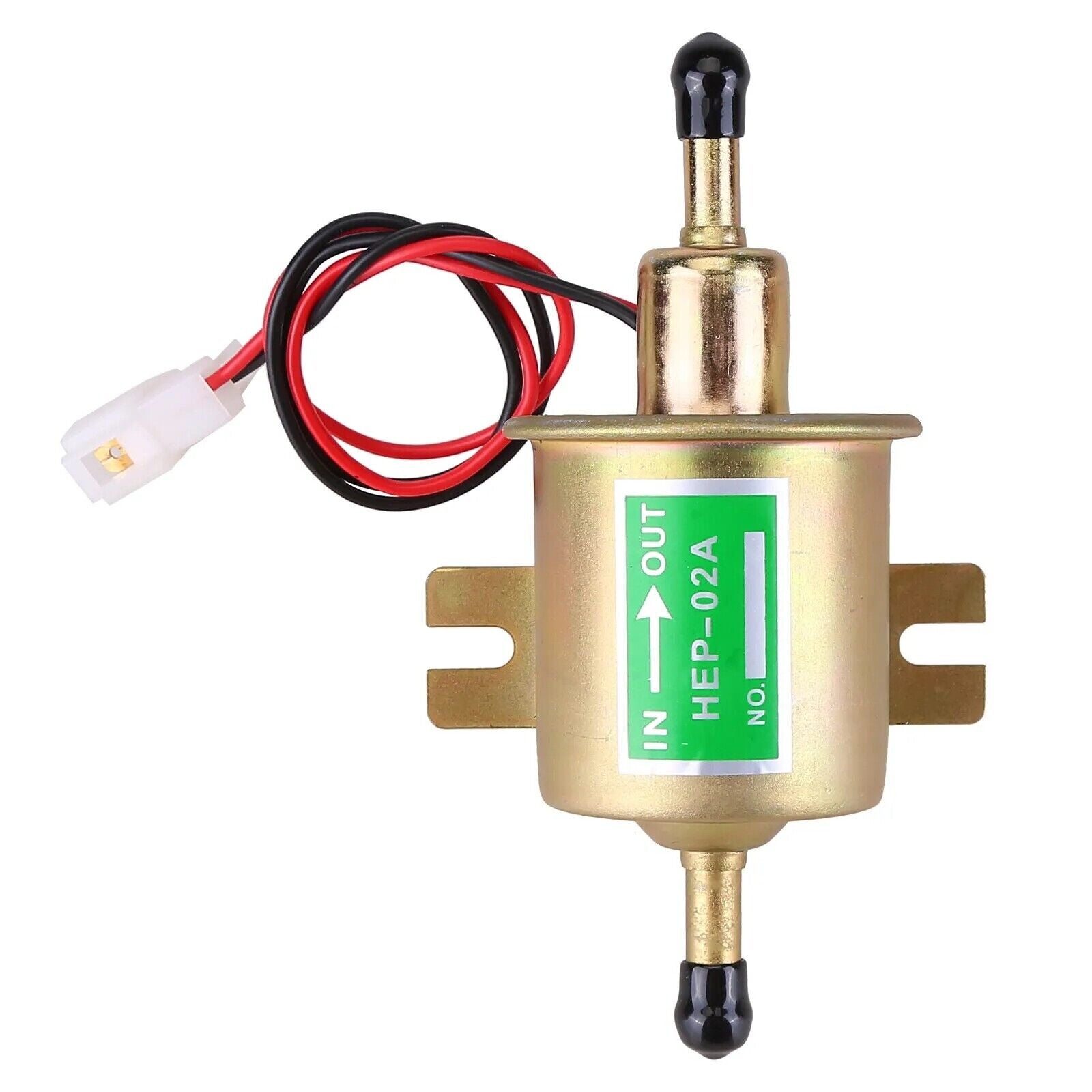 2 Packs 12V Electric Fuel Pump HEP-02A Universal Inline Low Pressure Gas Diesel