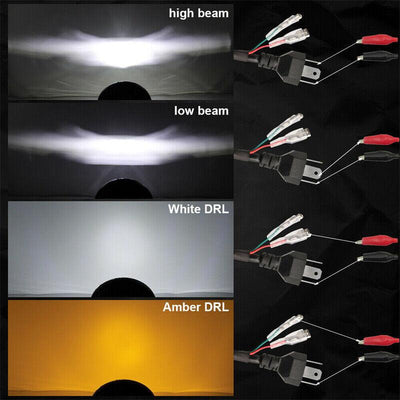 Newest 7" Round LED Headlight with Hi-Lo Beam - Perfect for Jeep Wrangler, Chevy C10 C20 - KinglyDay