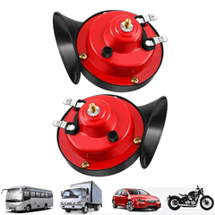 1 Pair 300DB Super Loud Train Horn for Truck Train Boat Car Air Electric Snail Double Horn - KinglyDay