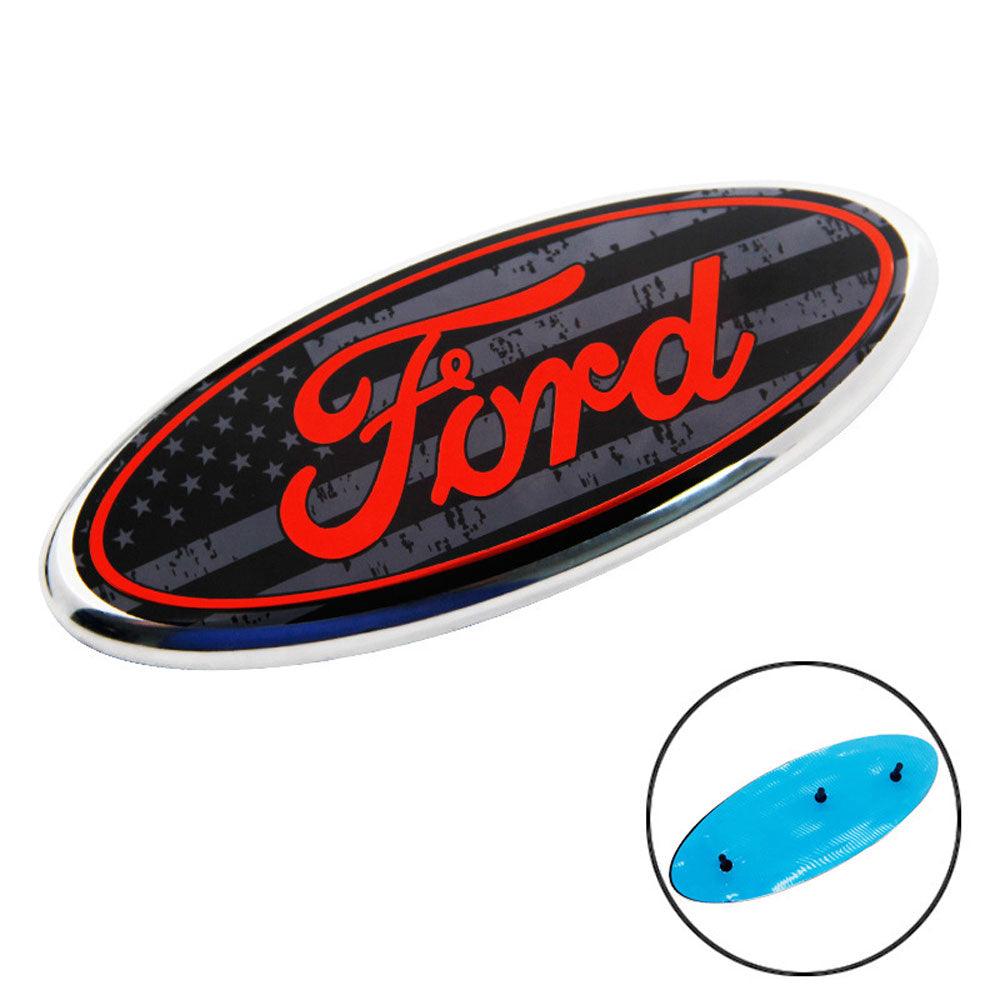 9 inch Ford Logo Grille Emblem with Pins | 1pc - KinglyDay