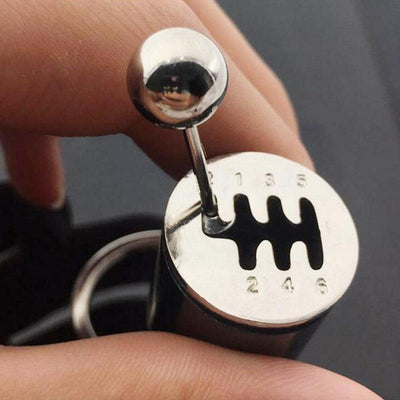 1 pc Free Shift 5 colors Keyring Turbo Keychains Gear Head Key Chain Wave Box Ornaments - KinglyDay