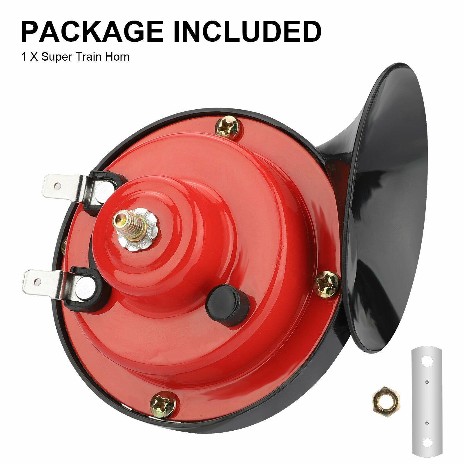 12v 300db Super Loud Train Horn Waterproof For Motorcycle Car Truck Air Electric Snail Single Horn - KinglyDay