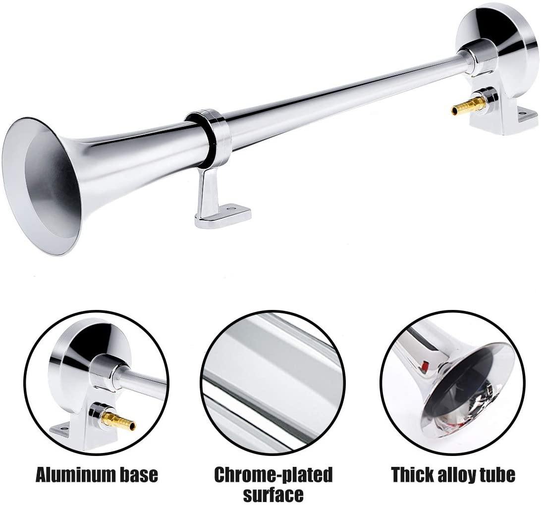 185dB Super Loud Air Horn Compressor Single Trumpet Train Car Truck Boat - KinglyDay