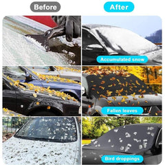 Windshield Snow & Ice Cover, Waterproof, Sun Protection for All Cars with Magnetic (47" × 82") - KinglyDay