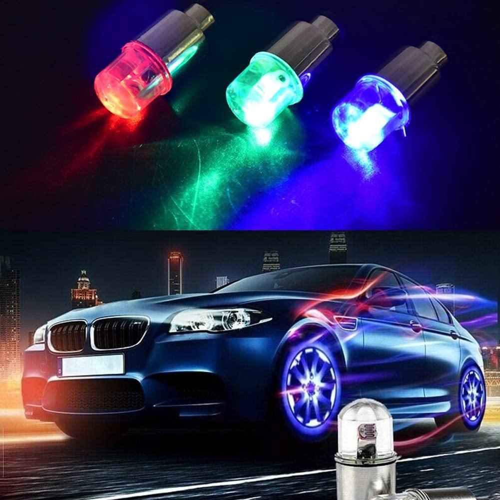 6PCS Car Auto Wheel Tire Tyre Air Valve Stem LED Light Cap Cover Accessories - KinglyDay