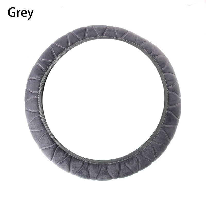 Plush Car Steering Wheel Cover, Universal 15 Inch Anti-Slip Car Steering Wheel Protector Car Decor Accessaries For Men Women, No Inner Ring - KinglyDay