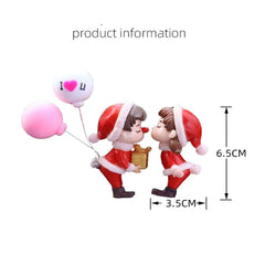 1PC Christmas Lovely Couple Girl Boy Car Air Vent Freshener Essential Oil Perfume Clip Scent Aromas Diffuser Auto Interior Decor - KinglyDay