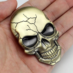 1Pc Fashion 3D Demon Skull Zinc Alloy Metal Car Sticker for Car Motorcycle Logo Skull Emblem Badge Car Styling Stickers - KinglyDay