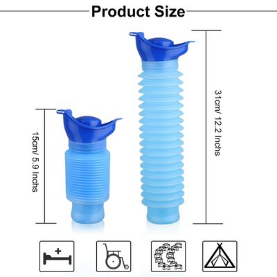 750ML Portable Adult Urinal Camping Travel Car Urination Pee Toilet Urine Help - KinglyDay