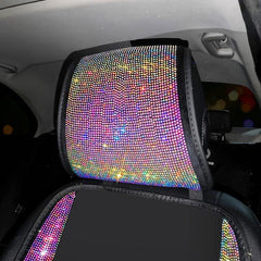 1pc Bling Auto Car Neck Pad Crystal Rhinestone Artificial Diamond Head Pad Pillow Women Girls Car Interior Accessories - KinglyDay