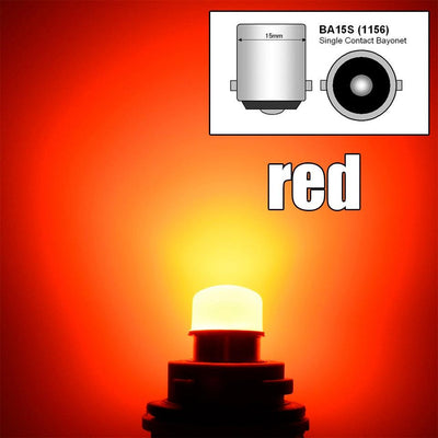 2/4PCS P21/5W LED Bulb 1157 High Bright BAY15D 1156 P21W Ba15S Car Turn Signal Light SMD Auto Car Reverse Brake Parking Lamp 12V - KinglyDay