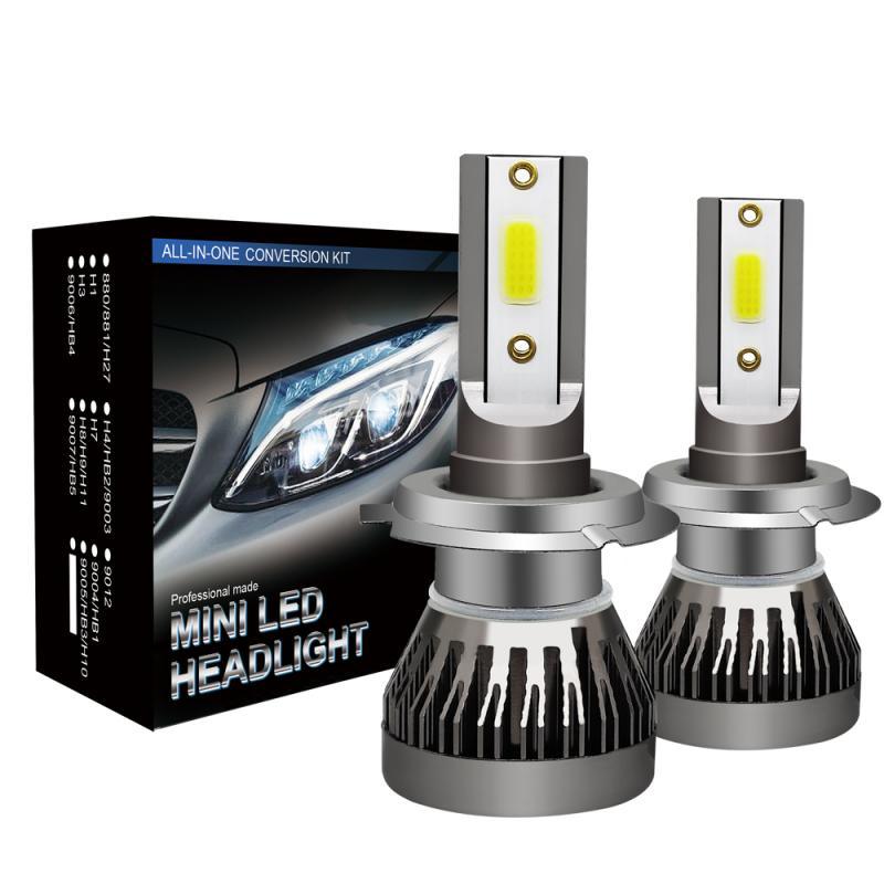 2PCS H7 LED Headlight Conversion Kit COB Bulb 120W 26000LM White High Power 6000K Car Headlight Bulbs(LED) Car Lights - KinglyDay