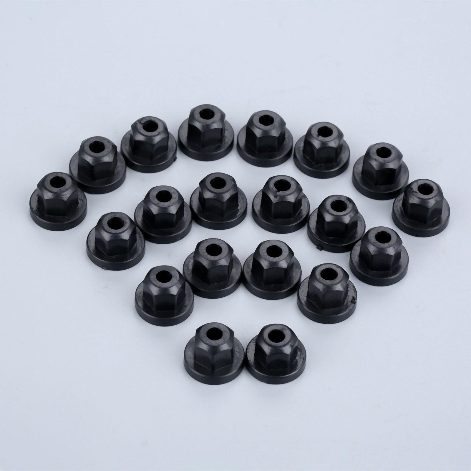 20Pcs 16131176747 Auto Car Plastic Body Nut Flange Clip Fit For Mercedes Benz 0039900251 For BMW - KinglyDay