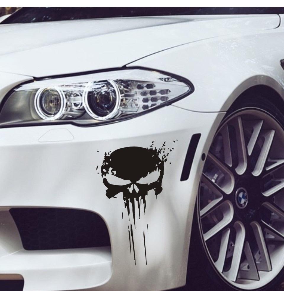 22*15cm Punisher Skull Sticker 3D Car Stickers and Decal Car Blood Vinyl Reflective Sticker Car Styling Accessories Stickers - KinglyDay