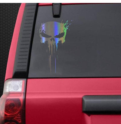 22*15cm Punisher Skull Sticker 3D Car Stickers and Decal Car Blood Vinyl Reflective Sticker Car Styling Accessories Stickers - KinglyDay