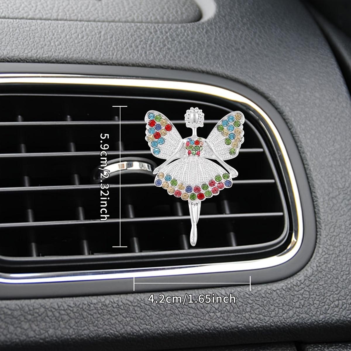 Angel Ballet Girl Car Air Vent Decoration Clip Car Accessaries, NO Scent Tablet - KinglyDay