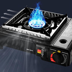 RV Portable Picnic Stove Outdoor Hot Pot Gas Windproof Card Magnetic Gas Stove - KinglyDay